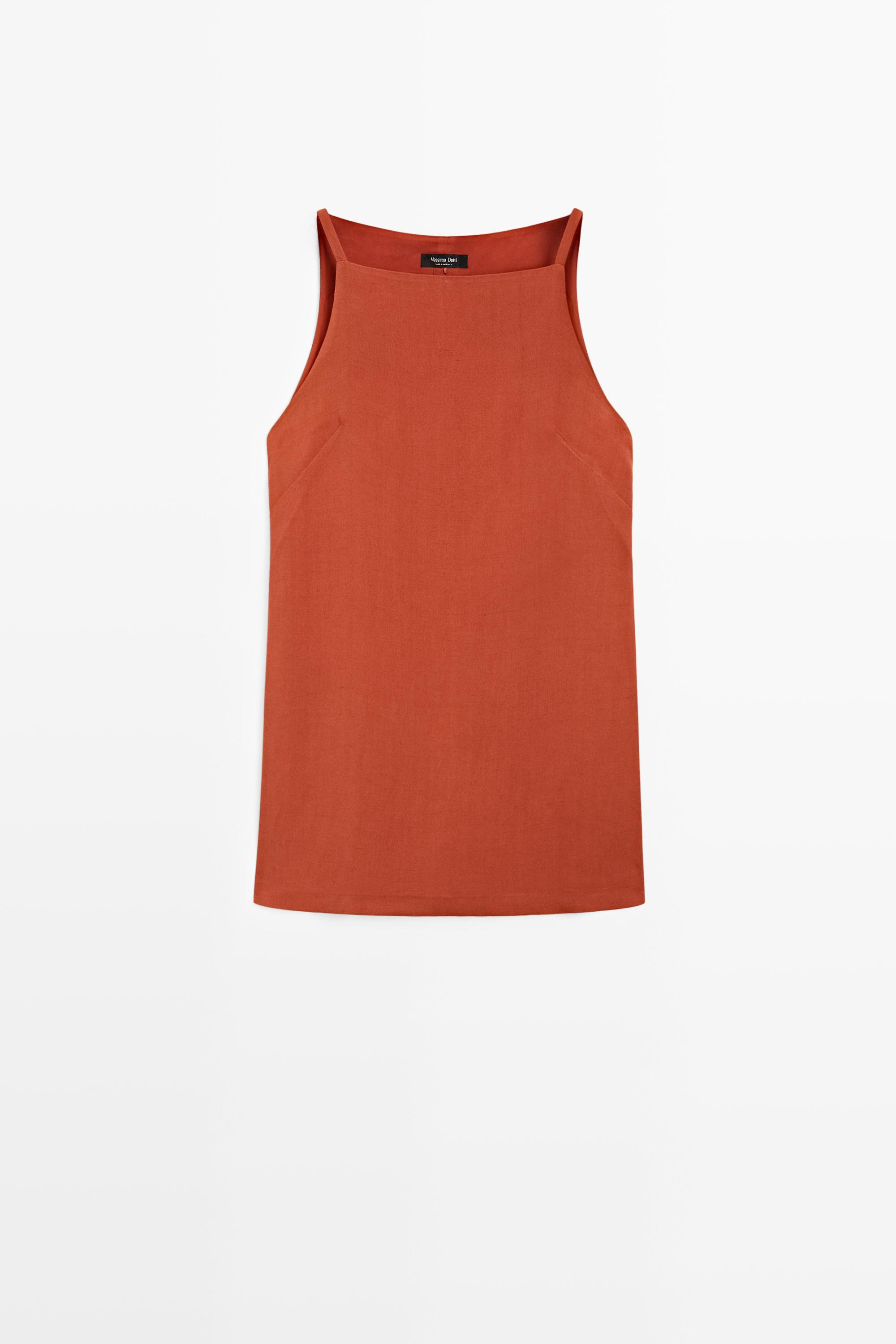 Strappy mini dress Russet