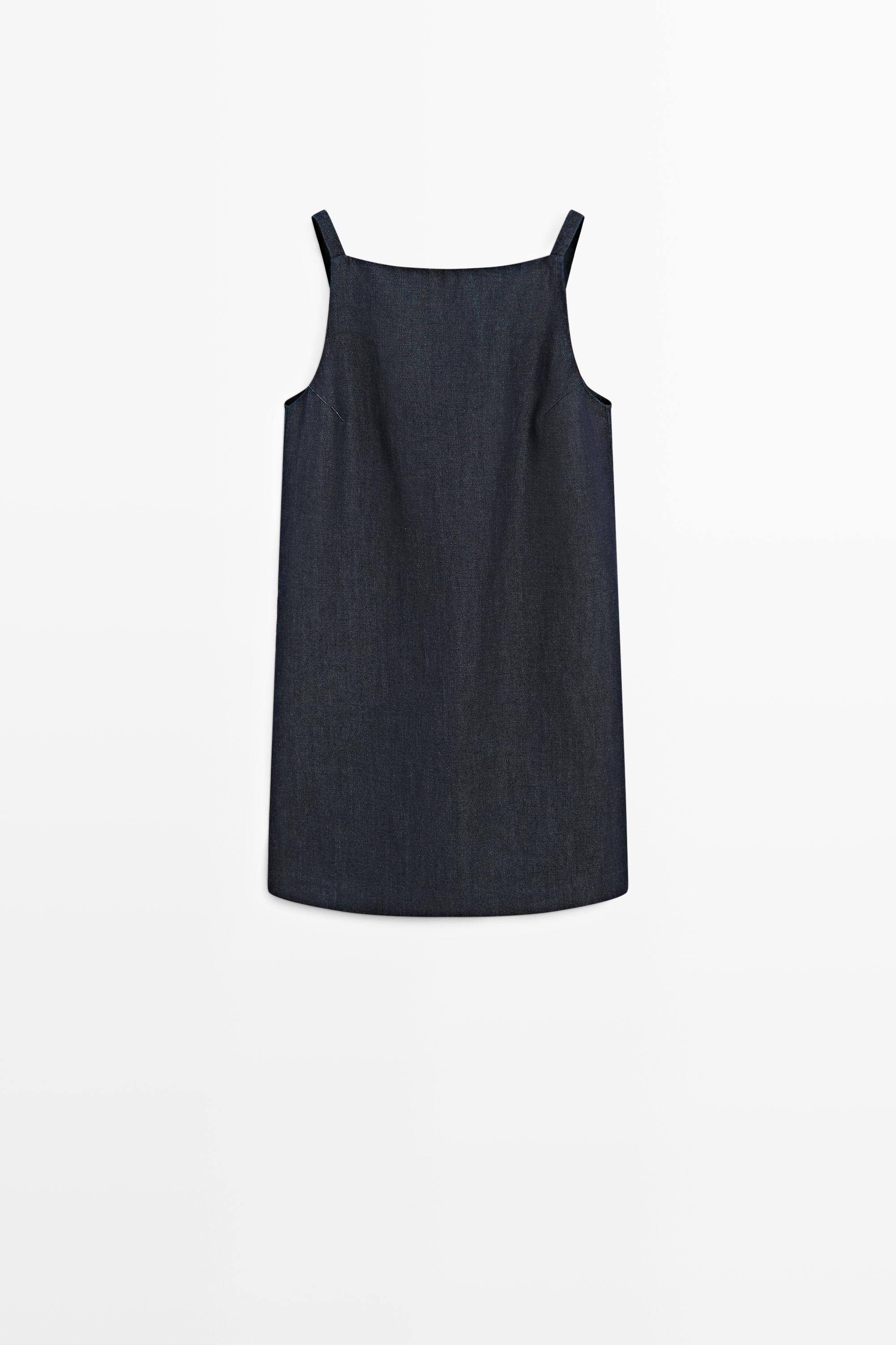 Denim mini dress Dark Blue