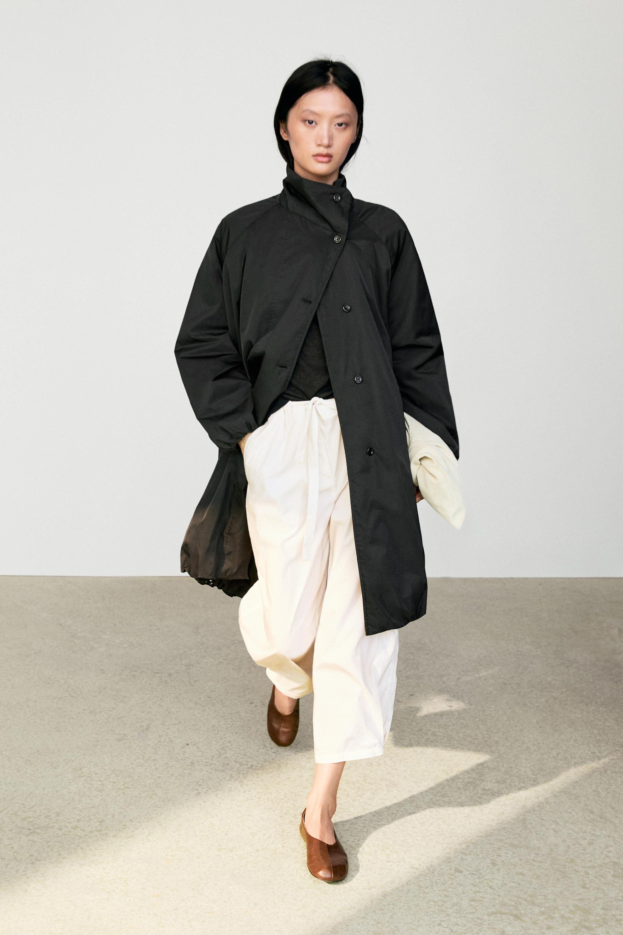 High neck jacket Black
