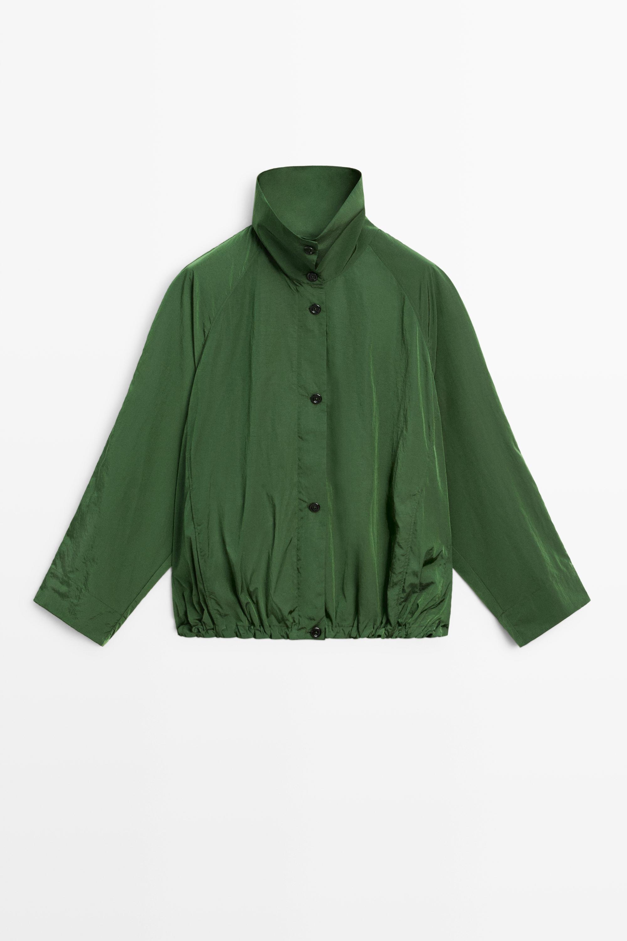 Technical bomber jacket Green