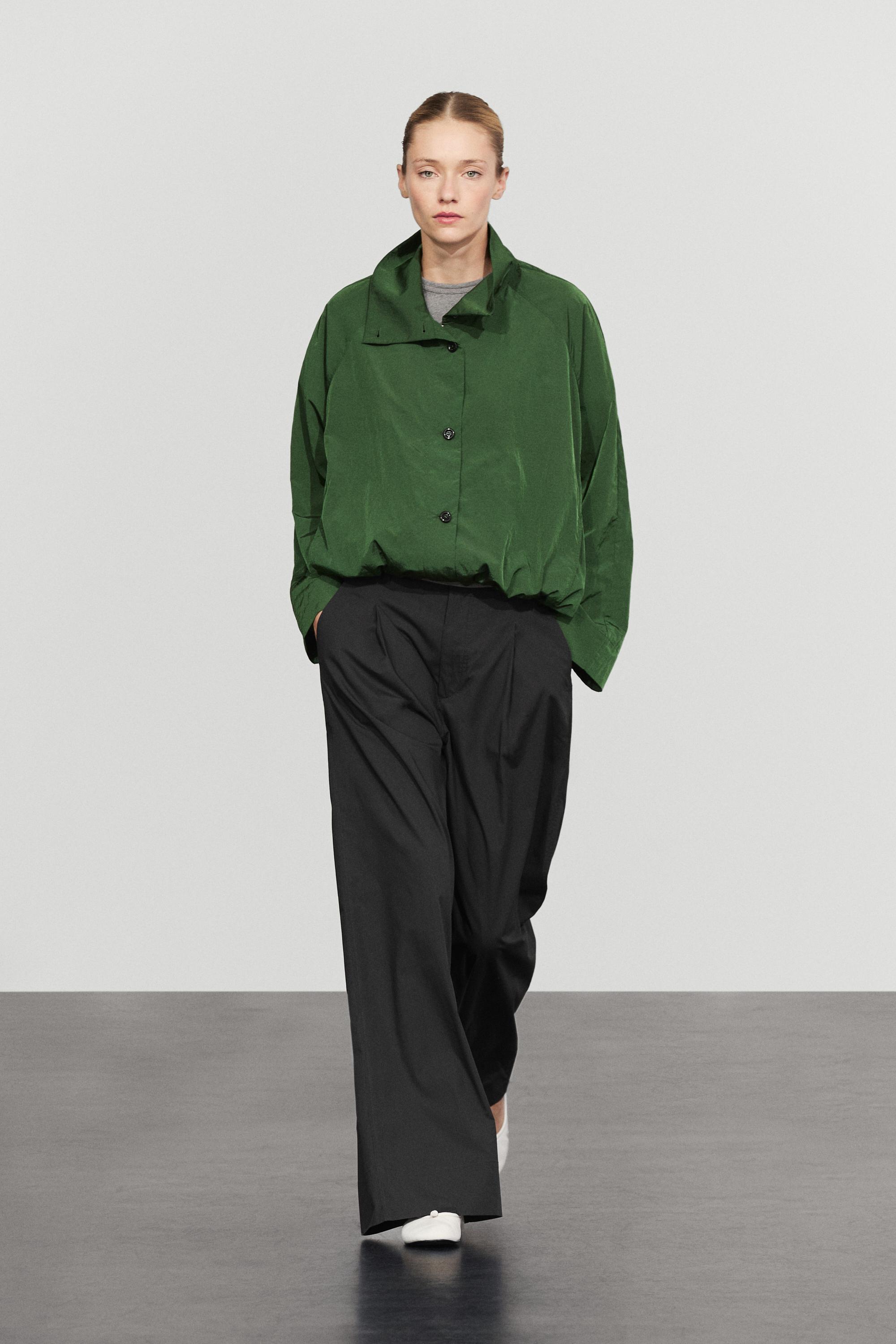 Technical bomber jacket Green