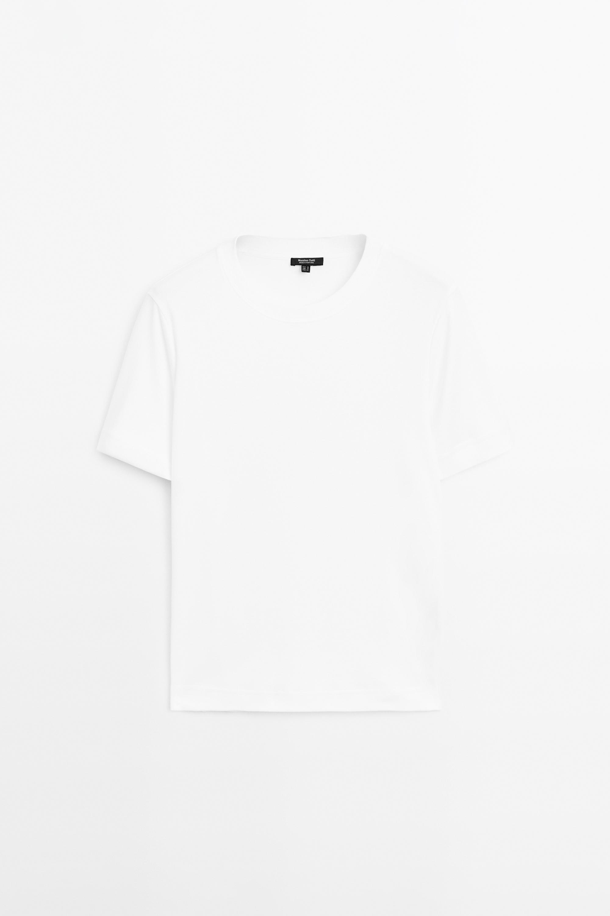 Short sleeve interlock T-shirt Off White