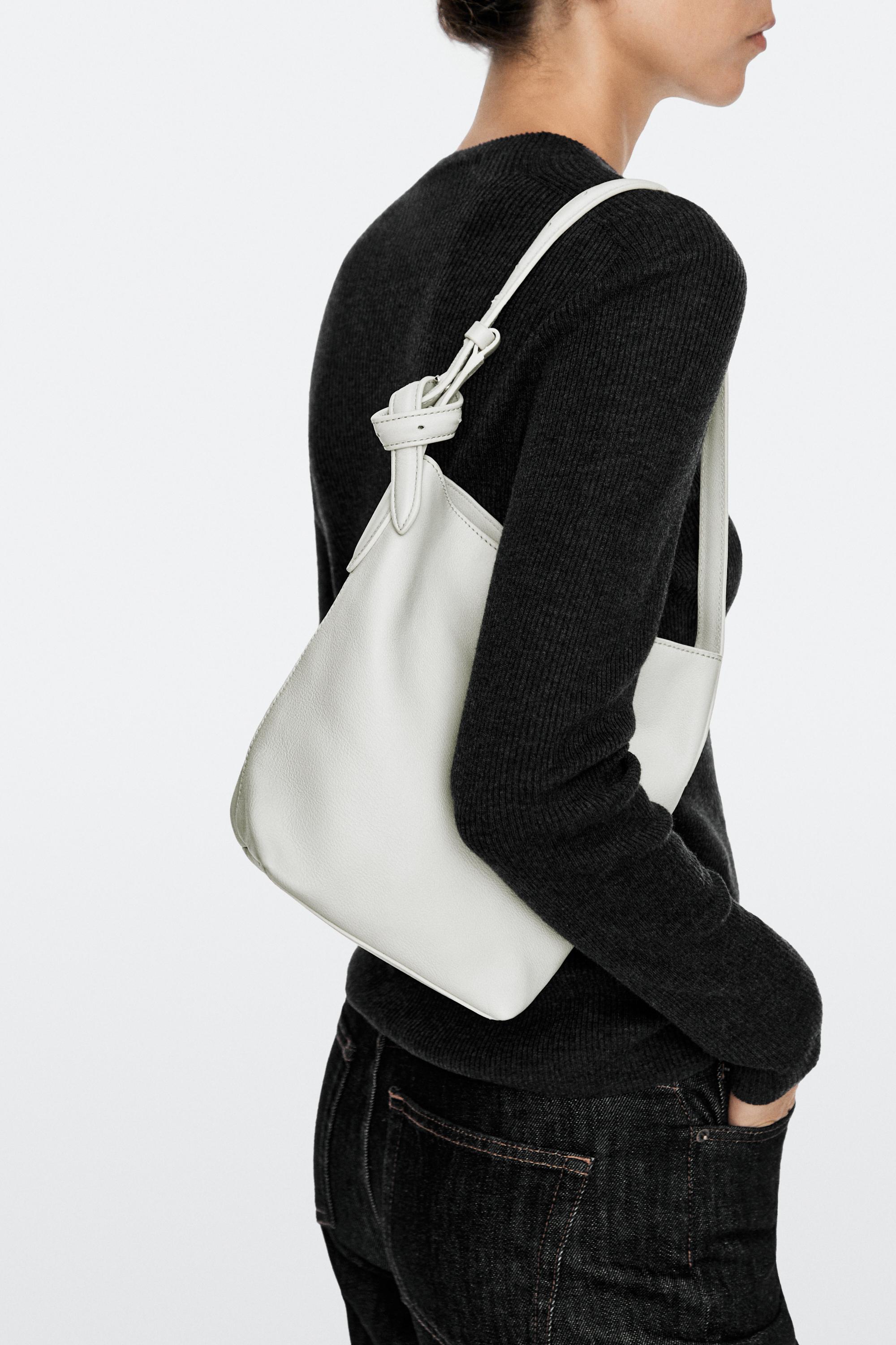 Nappa leather mini bucket bag Off White