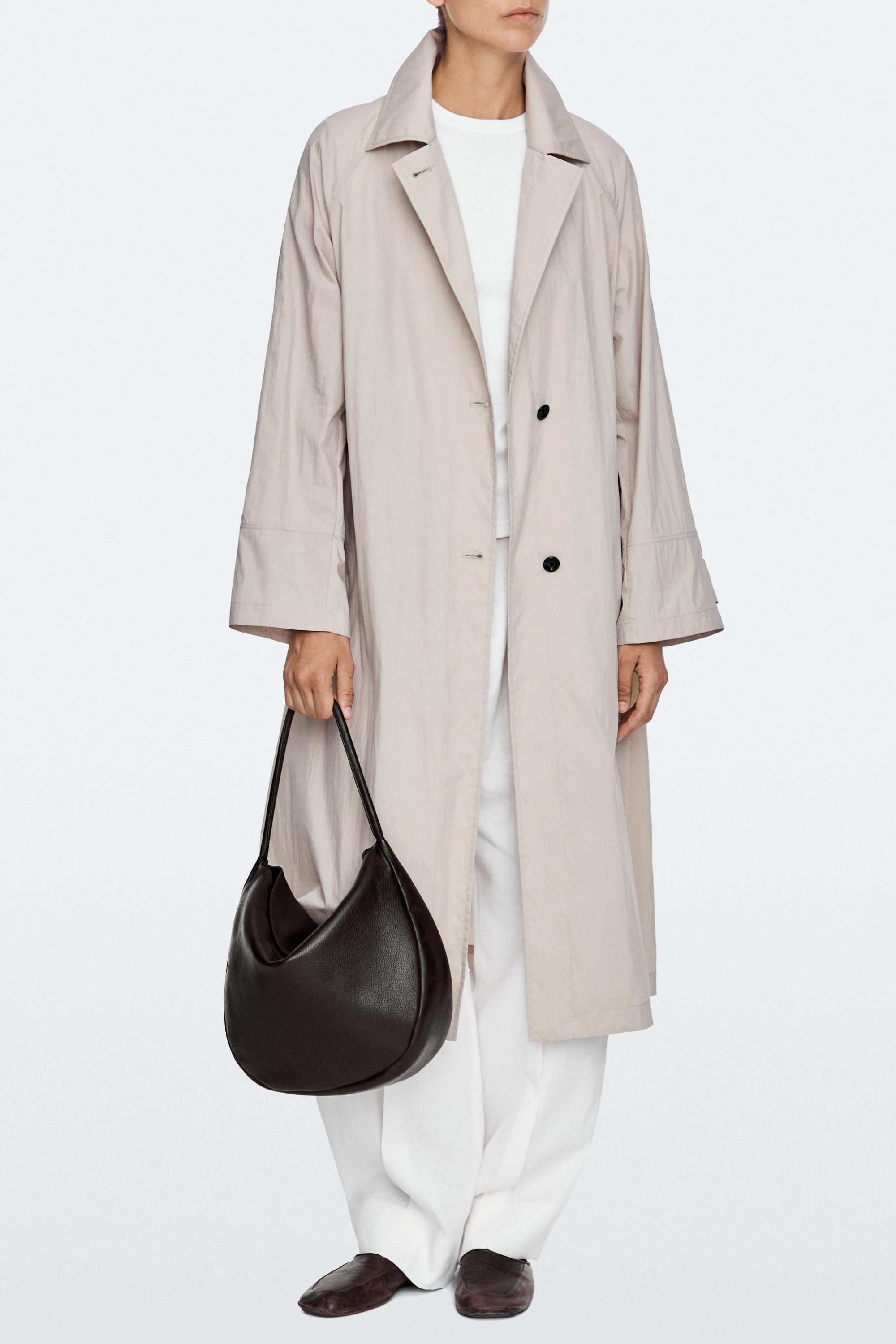 Medium nappa leather slouch bag Brown