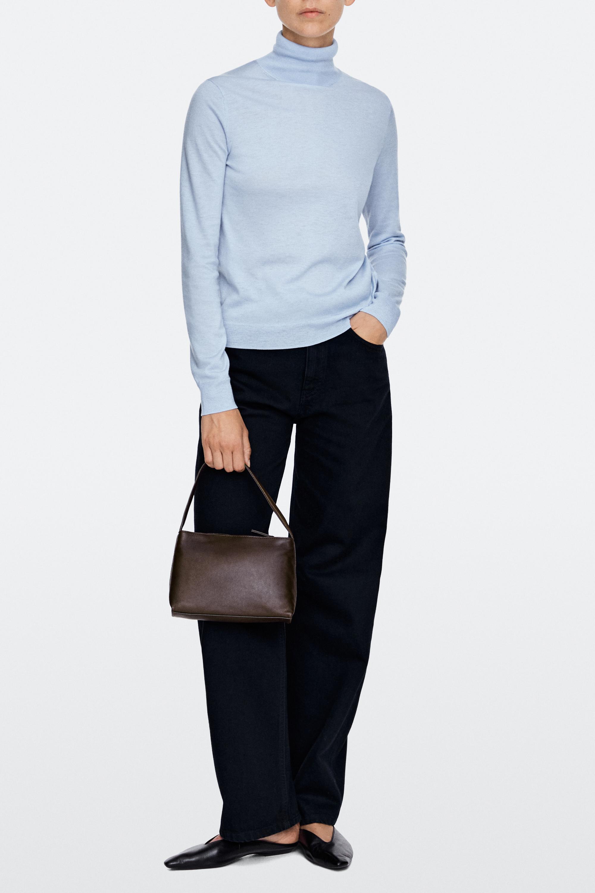 Small nappa leather shoulder bag Brown