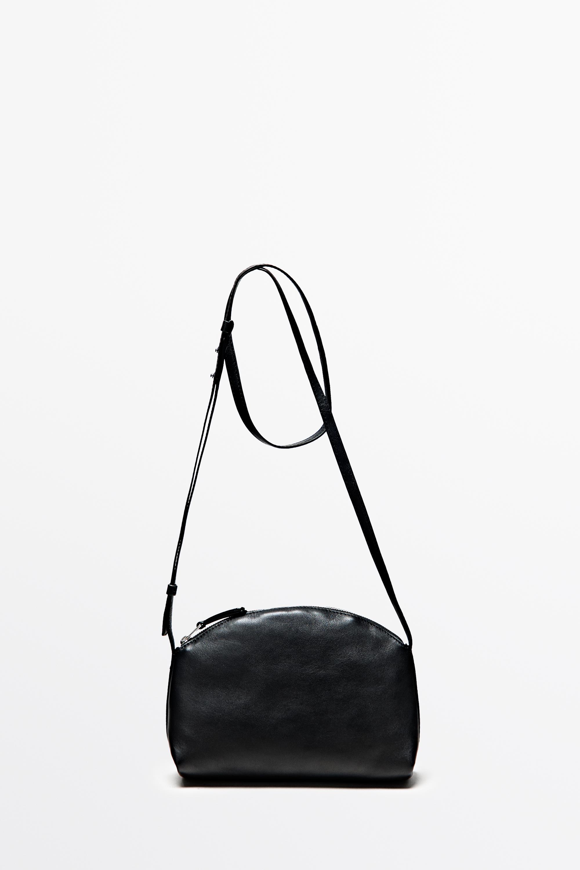 Nappa leather crossbody bag Black