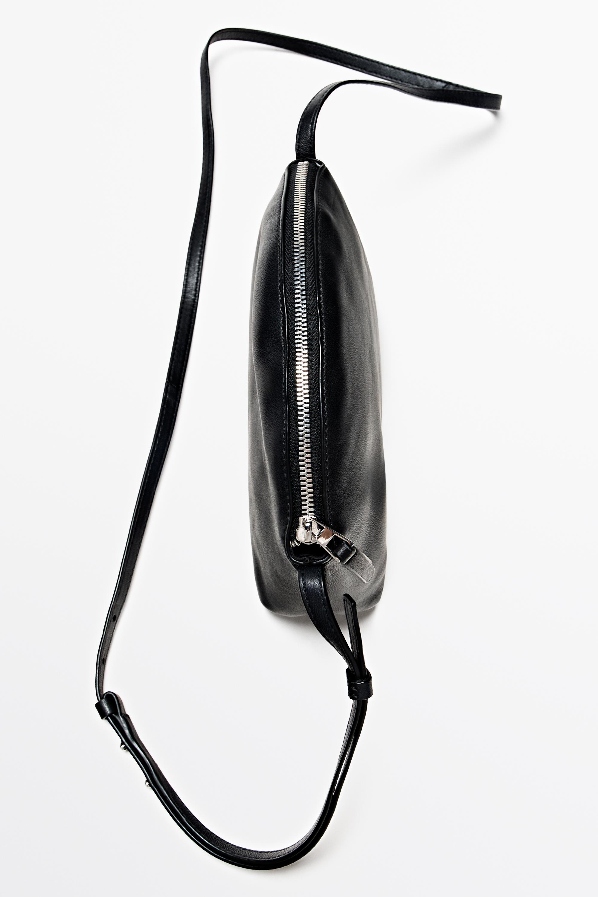 Nappa leather crossbody bag Black