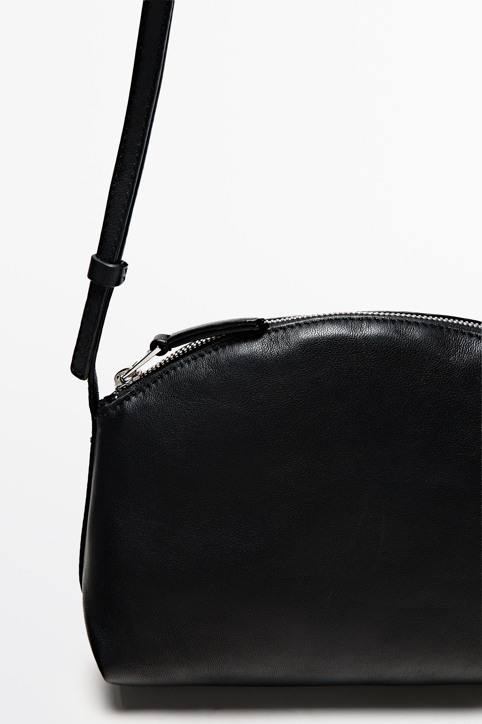 Nappa leather crossbody bag Black