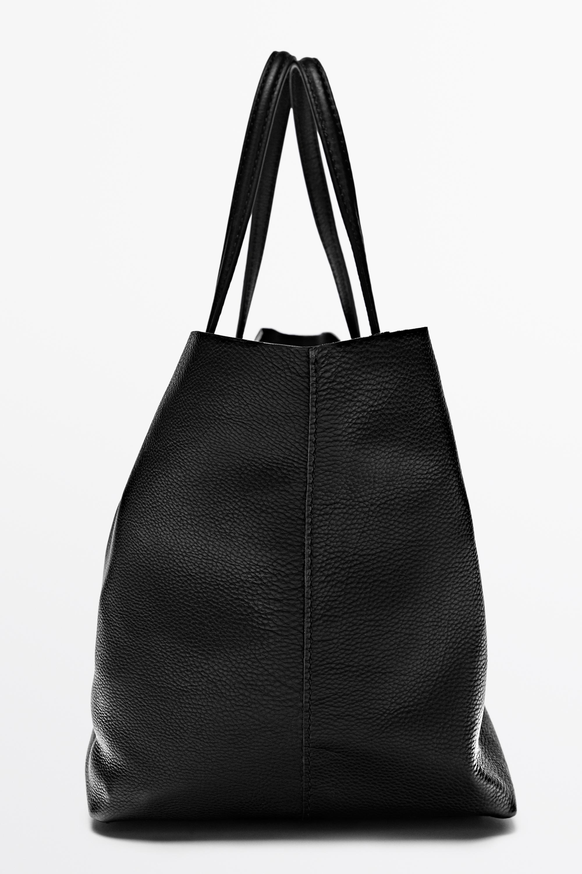 Medium Nappa leather tote bag Black