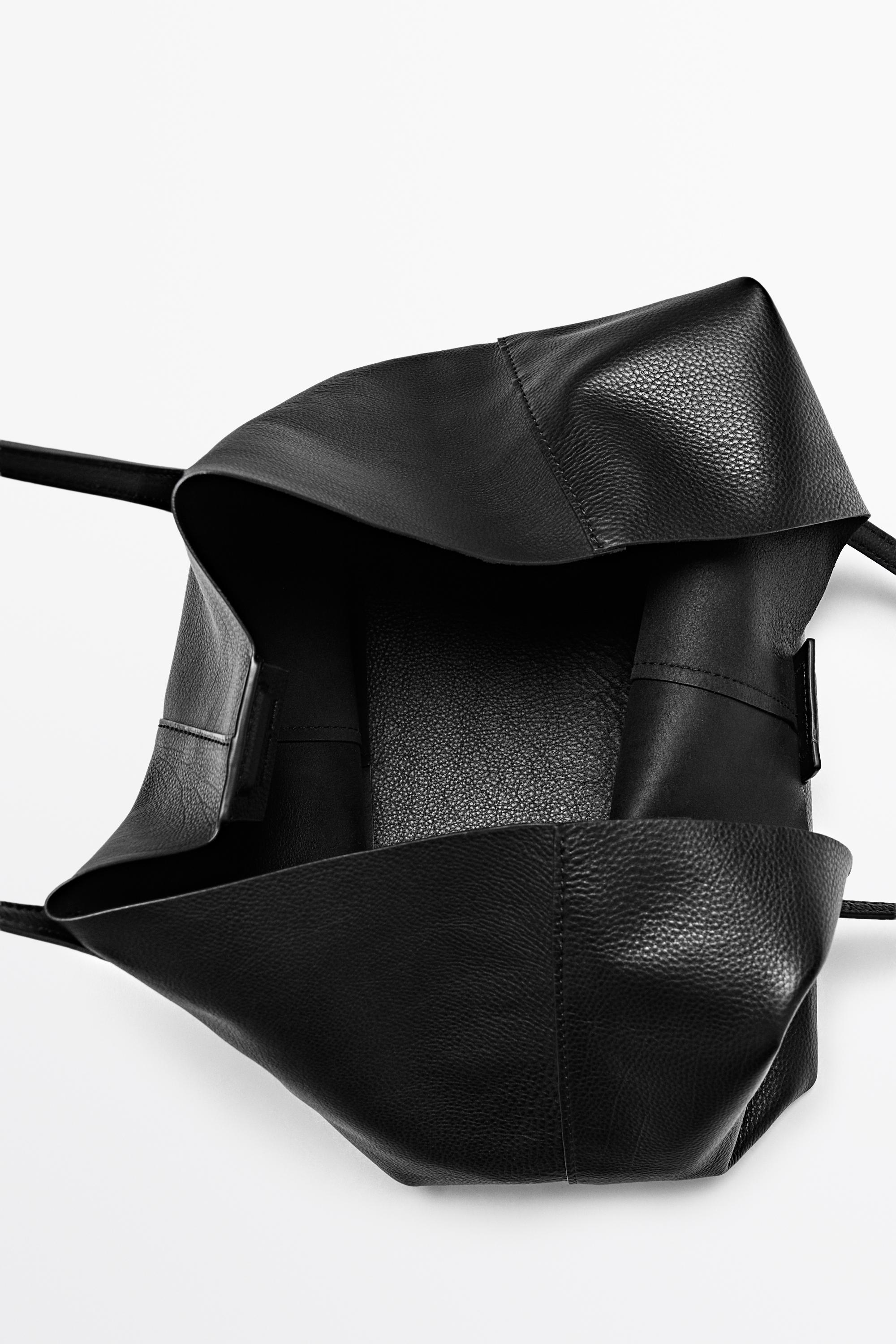 Medium Nappa leather tote bag Black