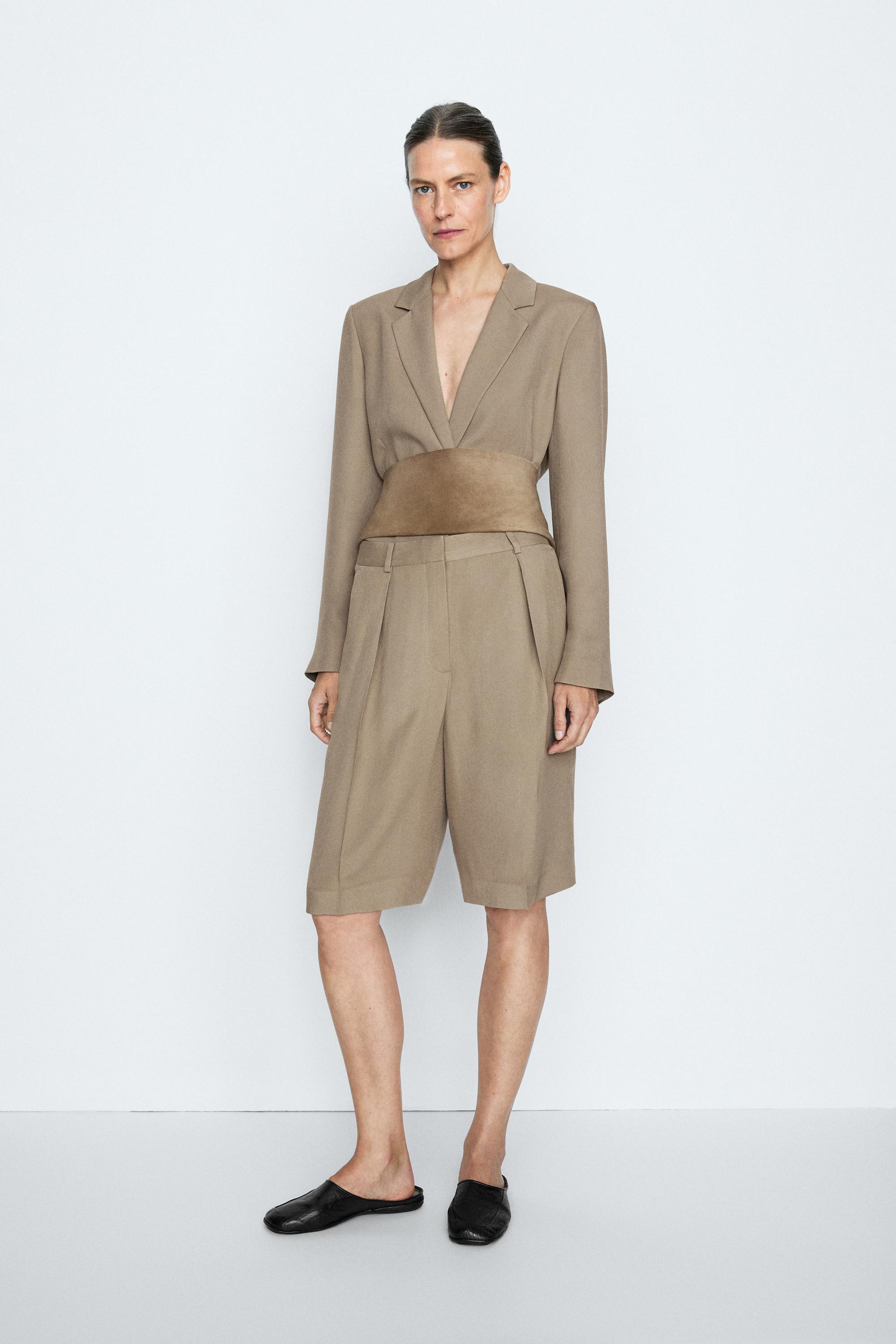 Long darted Bermuda shorts - STUDIO Stone