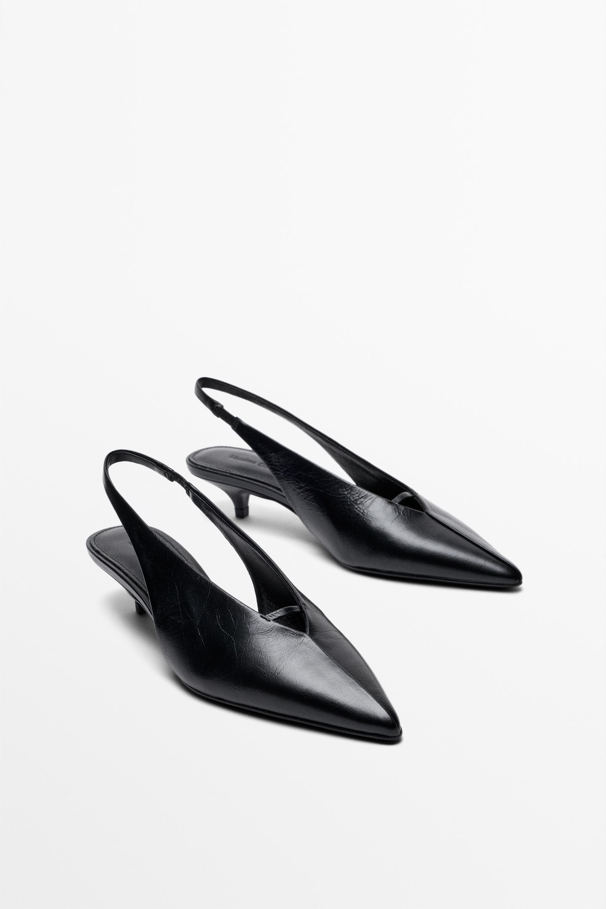 Slingback heels Black