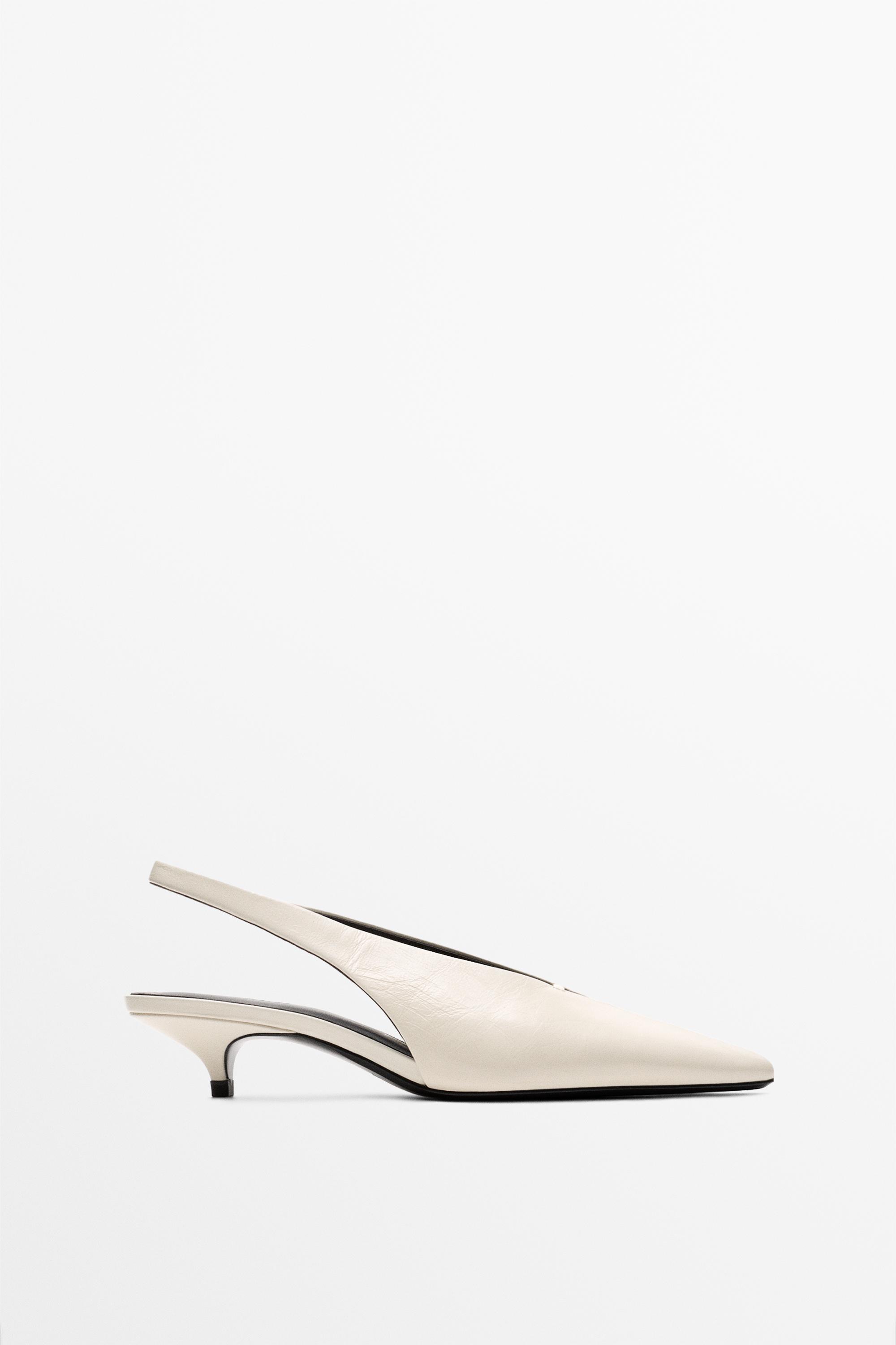 Slingback heels White