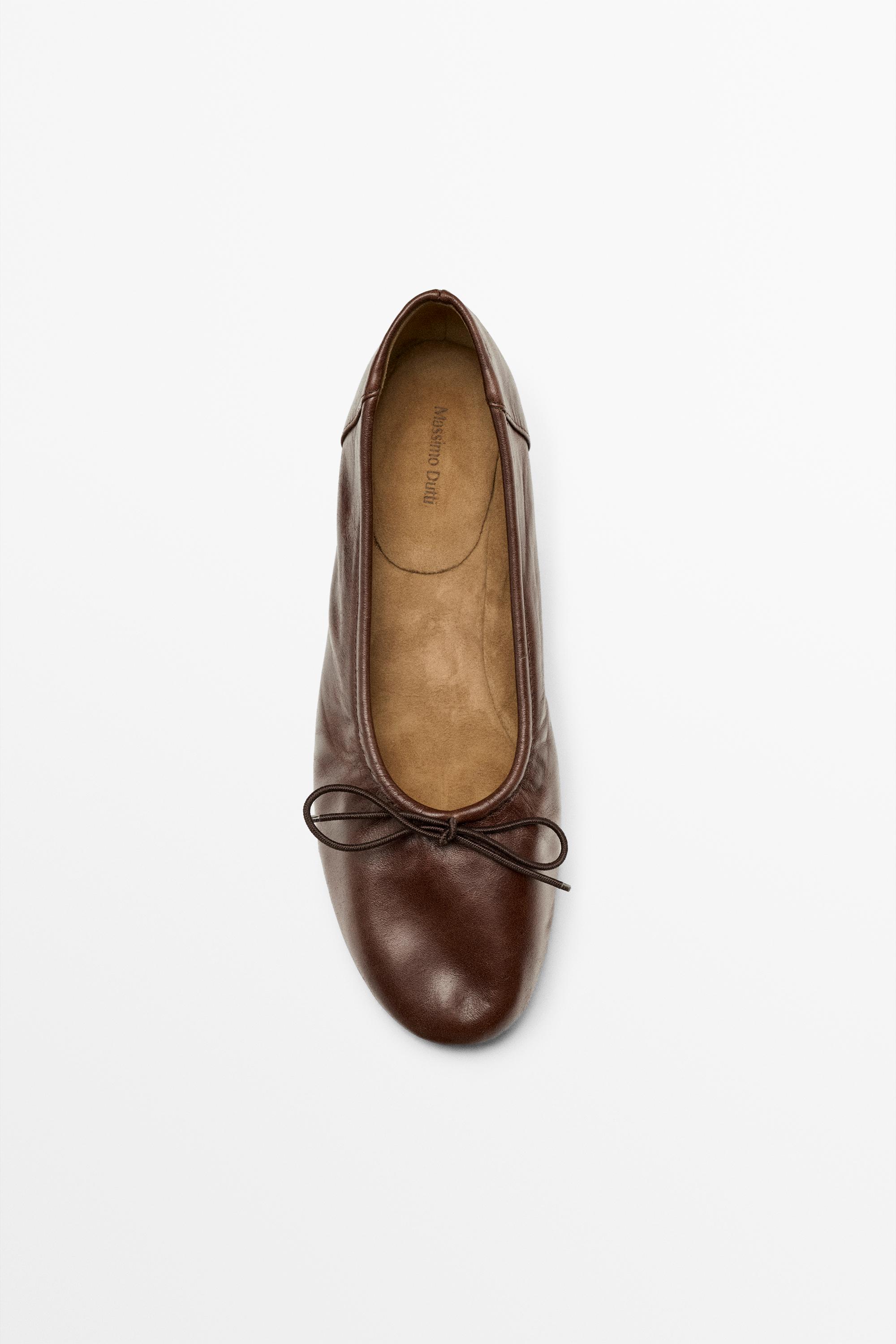 Heeled ballet flat Brown
