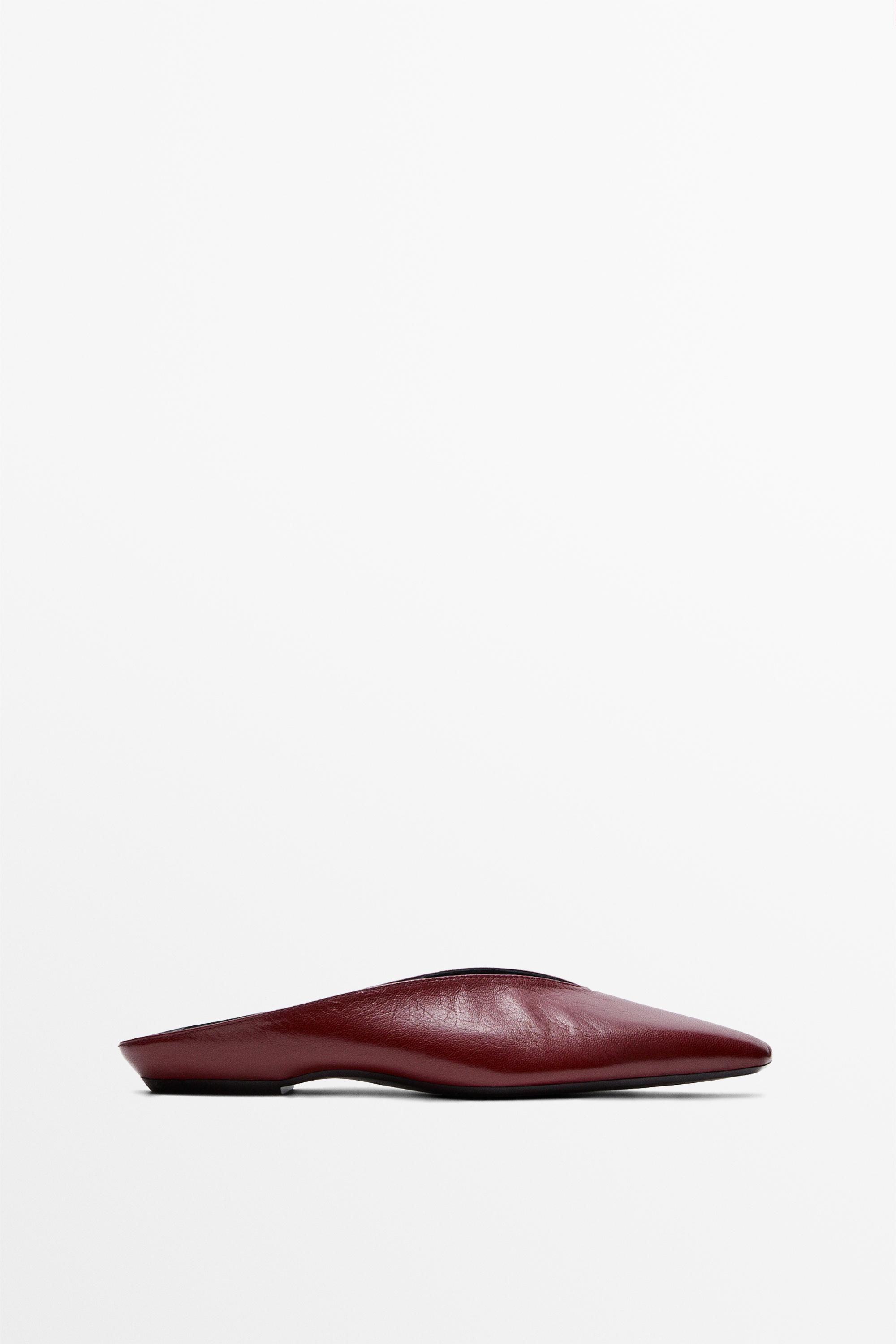 Soft leather mules Burgundy