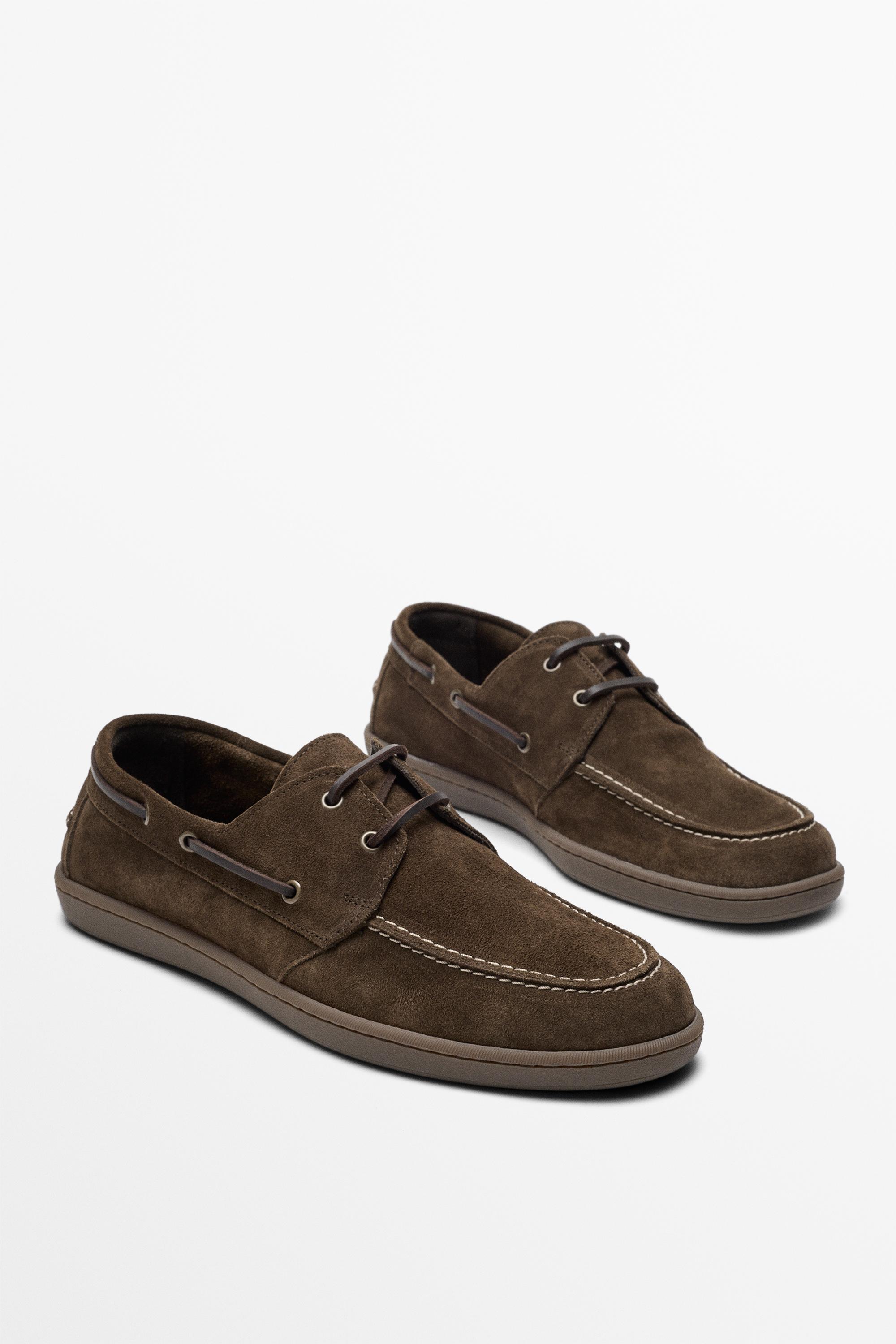 Soft leather boat shoe Brown