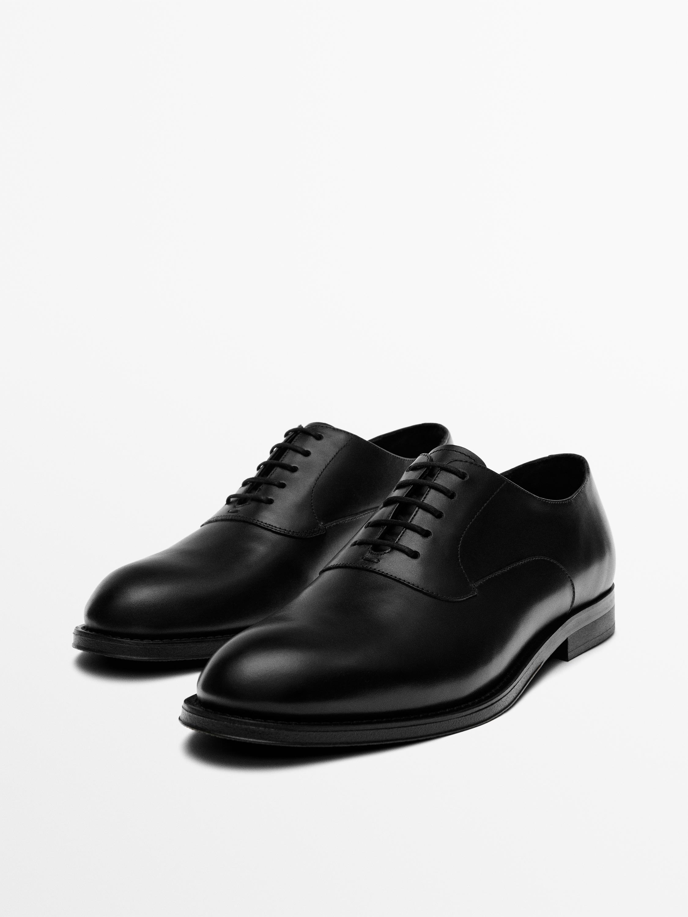 Smart leather shoes Black